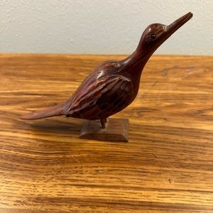Vintage Hand Carved Wood Sand Piper Bird‎ Jamaica